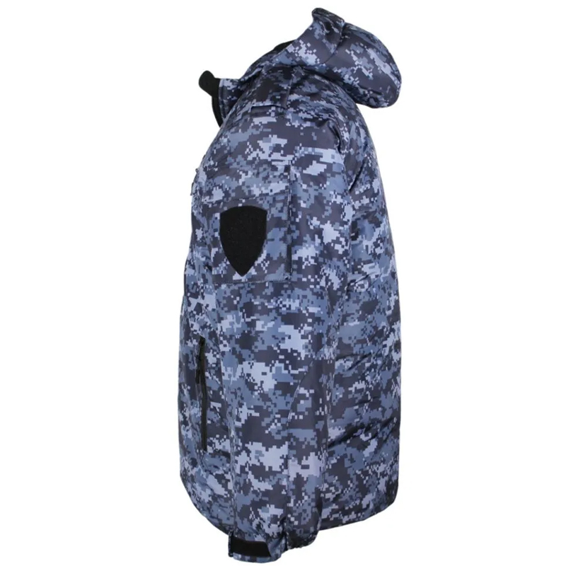 Бушлат Росгвардии зимний синяя точка - Рип-стоп