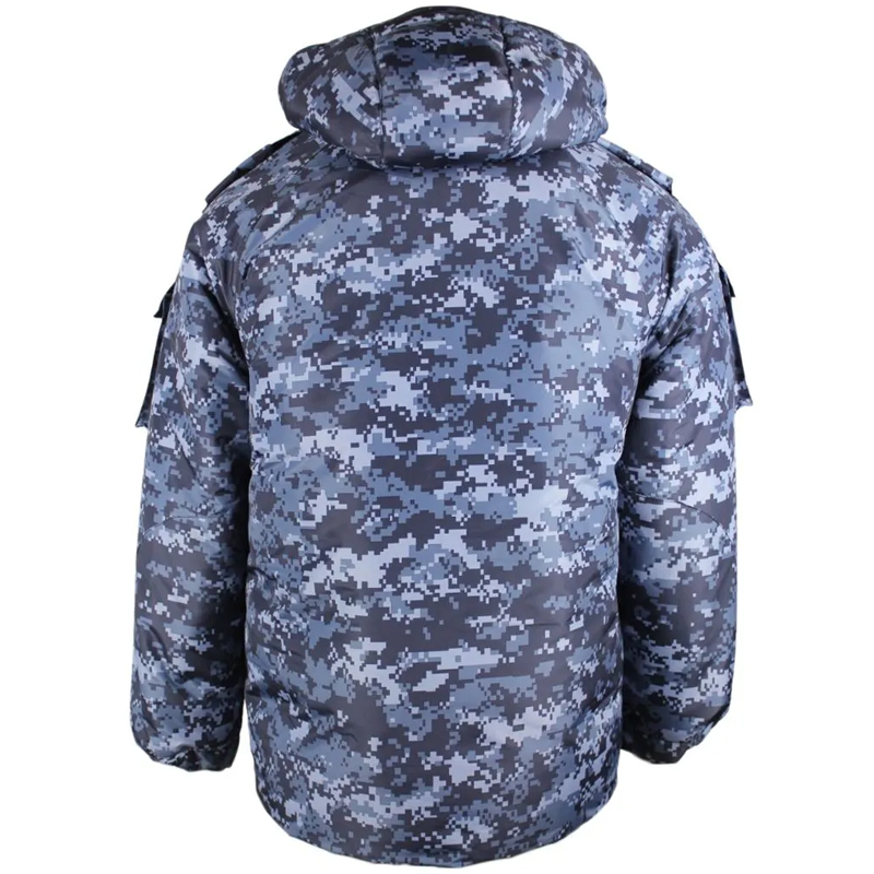 Бушлат Росгвардии зимний синяя точка - Рип-стоп