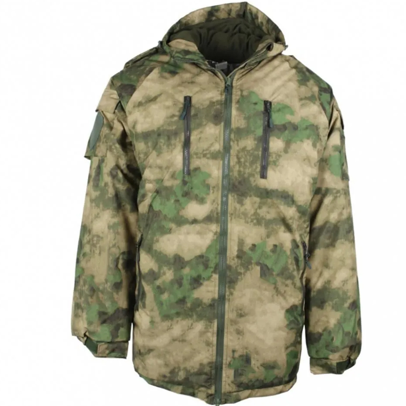 Бушлат зимний Росгвардии зеленый мох - Рип-стоп