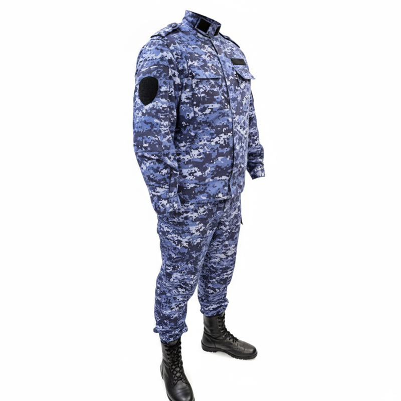 Костюм полевой Росгвардии нового образца с длинным рукавом синяя точка — Peach effect Костюм полевой Росгвардии нового образца с длинным рукавом синяя точка - Peach effect