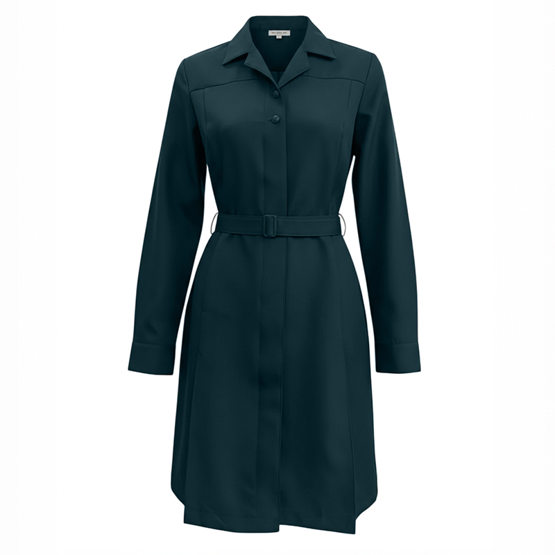 Платье Росгвардия на пуговицах - сосна