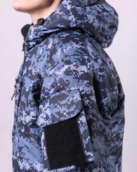Куртка зимняя Росгвардии PTs синяя точка - Таслан