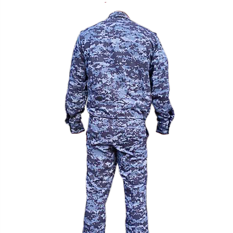 Костюм Росгвардии офисный с длинным рукавом синяя точка - Вискоза