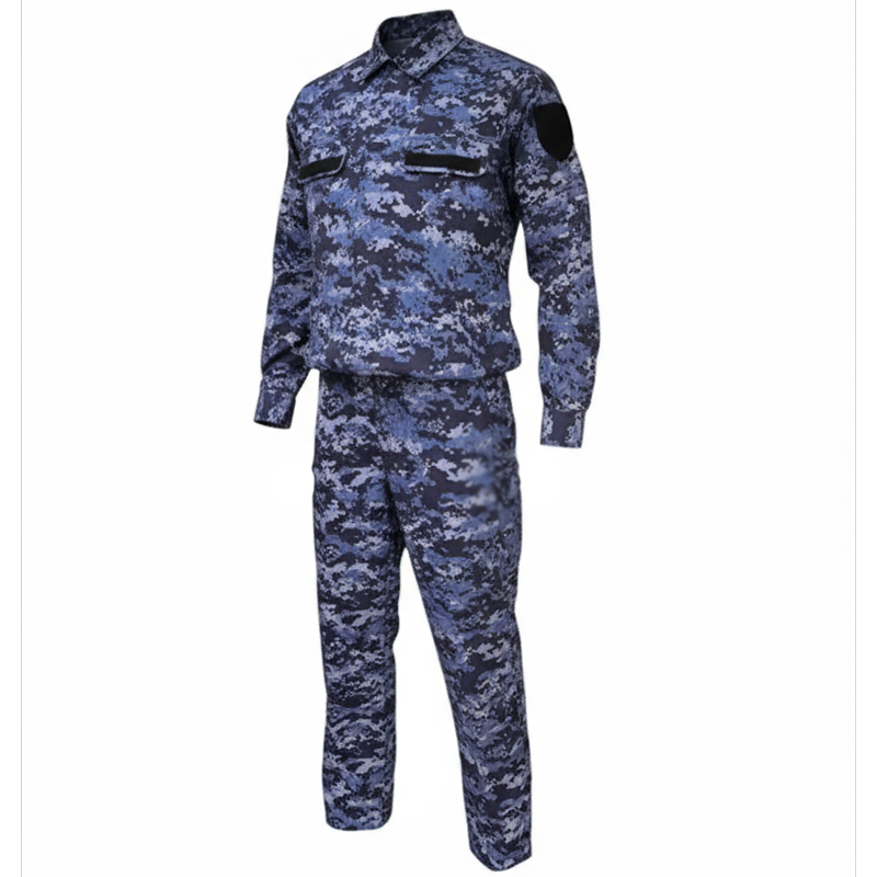 Костюм Росгвардии офисный с длинным рукавом синяя точка - Вискоза