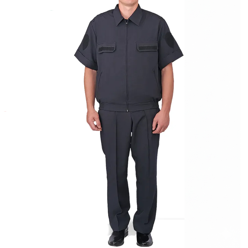 Костюм офисный Росгвардии с коротким рукавом иссиня-черный - Габардин