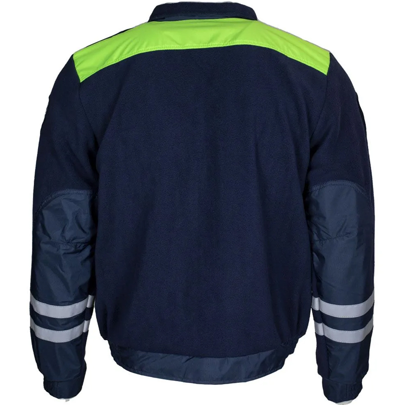 Куртка ДПС флисовая с лимонными вставками на резинке нового образца (приказ №777) - флис