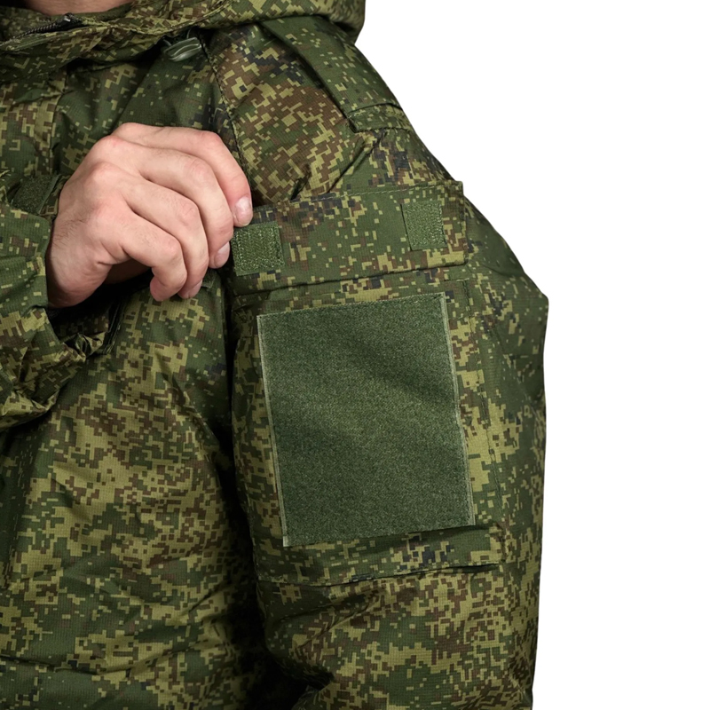 Бушлат зимний зеленый пиксель - Рип-стоп