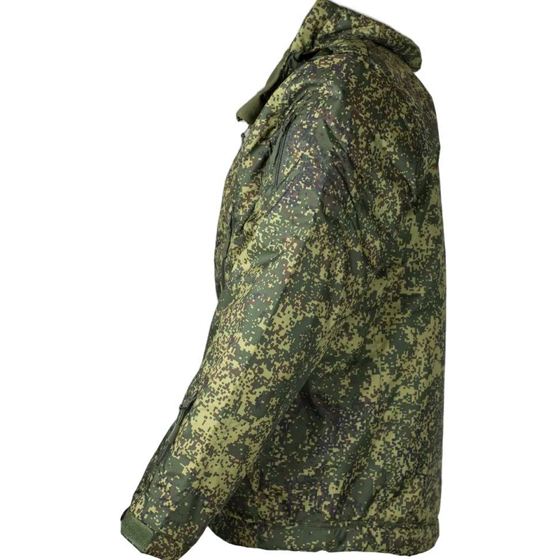 Куртка тактическая демисезонная удлиненная зеленый пиксель - Рип-стоп