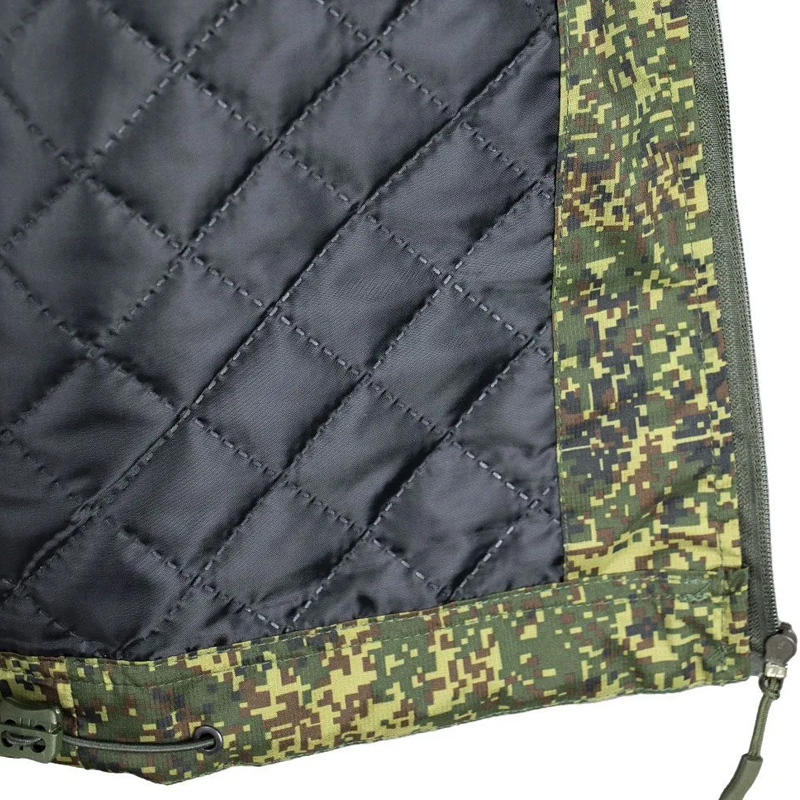 Куртка тактическая демисезонная удлиненная зеленый пиксель - Рип-стоп